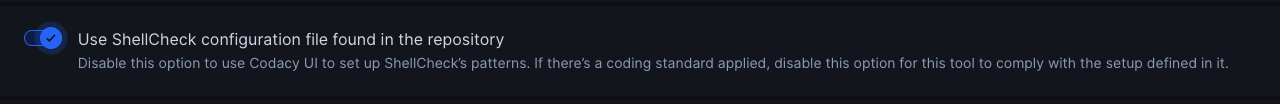 Enable Shellcheck configuration file